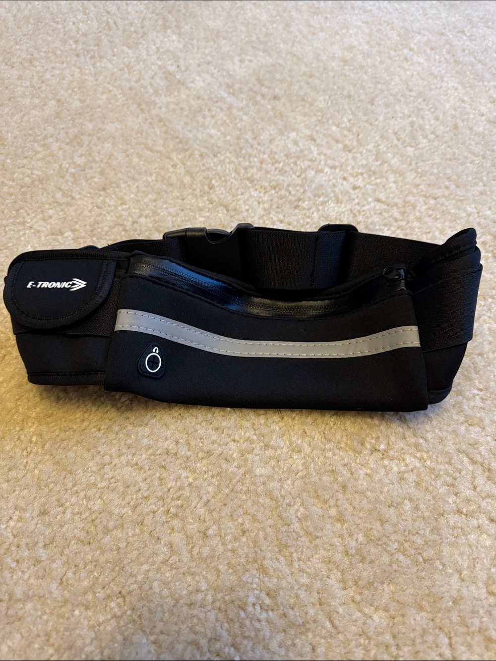 E-Tronic Black Reflective Running Belt